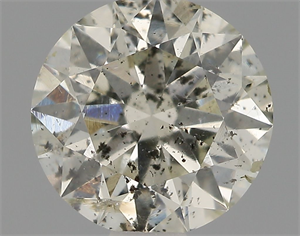 Picture of Natural Diamond 0.74 Carats, Round with Excellent Cut, J Color, I1 Clarity and Certified by IGI