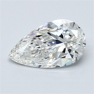 Picture of Natural Diamond 2.51 Carats, Pear with  Cut, G Color, VS2 Clarity and Certified by GIA