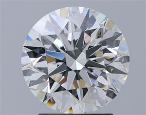 Picture of Natural Diamond 2.36 Carats, Round with Excellent Cut, H Color, IF Clarity and Certified by GIA