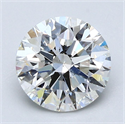 Natural Diamond 3.01 Carats, Round with Excellent Cut, H Color, SI2 Clarity and Certified by GIA