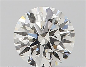 Picture of Natural Diamond 0.40 Carats, Round with Excellent Cut, H Color, VS2 Clarity and Certified by GIA