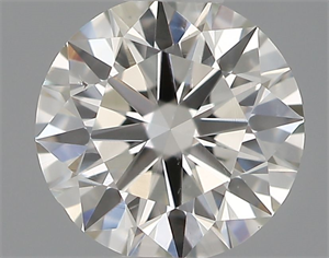 Picture of Natural Diamond 0.43 Carats, Round with Excellent Cut, H Color, VS2 Clarity and Certified by IGI