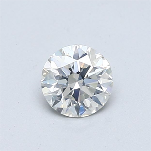 Picture of Natural Diamond 0.52 Carats, Round with Excellent Cut, H Color, SI2 Clarity and Certified by GIA