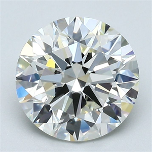 Picture of Natural Diamond 2.01 Carats, Round with Excellent Cut, J Color, VVS1 Clarity and Certified by GIA