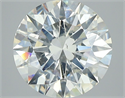 Natural Diamond 3.50 Carats, Round with Excellent Cut, K Color, SI2 Clarity and Certified by GIA