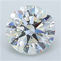 Natural Diamond 2.11 Carats, Round with Excellent Cut, I Color, VS2 Clarity and Certified by GIA