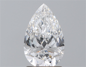 Picture of Natural Diamond 1.70 Carats, Pear with  Cut, E Color, VS2 Clarity and Certified by GIA