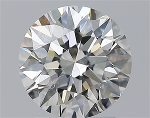 Picture of Natural Diamond 2.01 Carats, Round with Excellent Cut, I Color, SI2 Clarity and Certified by GIA