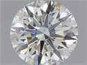 Natural Diamond 0.57 Carats, Round with Excellent Cut, K Color, VS1 Clarity and Certified by GIA