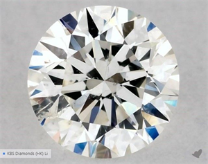 Picture of Natural Diamond 0.60 Carats, Round with Excellent Cut, J Color, SI2 Clarity and Certified by GIA