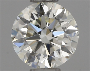 Picture of Natural Diamond 0.50 Carats, Round with Excellent Cut, I Color, VVS1 Clarity and Certified by IGI