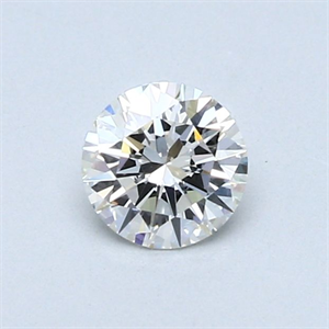 Picture of Natural Diamond 0.44 Carats, Round with Excellent Cut, H Color, VVS1 Clarity and Certified by GIA