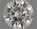 Natural Diamond 0.41 Carats, Round with Excellent Cut, J Color, VVS2 Clarity and Certified by GIA