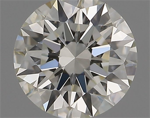 Picture of Natural Diamond 0.41 Carats, Round with Excellent Cut, J Color, VVS2 Clarity and Certified by GIA