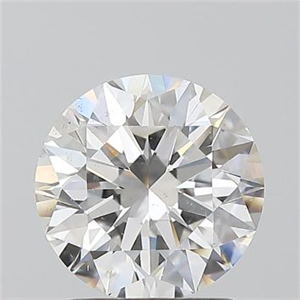 Picture of Natural Diamond 1.80 Carats, Round with Excellent Cut, E Color, SI2 Clarity and Certified by GIA