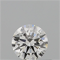 Natural Diamond 0.40 Carats, Round with Excellent Cut, H Color, SI1 Clarity and Certified by GIA