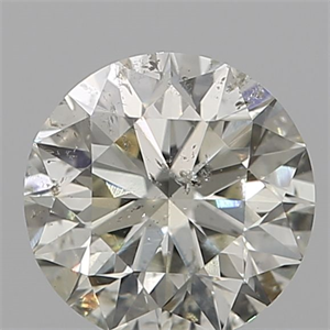 Picture of Natural Diamond 0.73 Carats, Round with Excellent Cut, K Color, SI2 Clarity and Certified by IGI