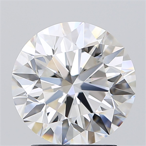 Picture of Natural Diamond 2.51 Carats, Round with Excellent Cut, E Color, IF Clarity and Certified by GIA