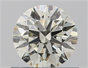 Natural Diamond 0.62 Carats, Round with Excellent Cut, I Color, VS1 Clarity and Certified by IGI