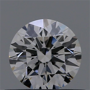 Picture of Natural Diamond 0.42 Carats, Round with Excellent Cut, F Color, VVS1 Clarity and Certified by GIA