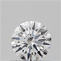 Natural Diamond 0.40 Carats, Round with Excellent Cut, D Color, VS2 Clarity and Certified by GIA