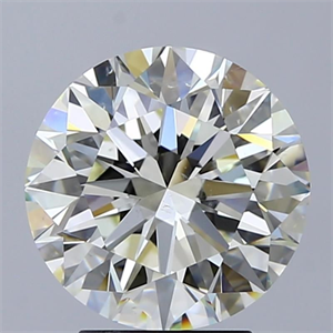 Picture of Natural Diamond 3.51 Carats, Round with Excellent Cut, K Color, SI1 Clarity and Certified by GIA