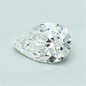 Picture of Natural Diamond 0.71 Carats, Pear with  Cut, D Color, VVS1 Clarity and Certified by GIA