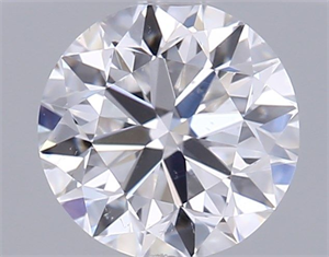 Picture of Natural Diamond 0.40 Carats, Round with Very Good Cut, D Color, SI1 Clarity and Certified by GIA