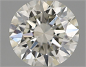 Natural Diamond 0.40 Carats, Round with Excellent Cut, H Color, SI1 Clarity and Certified by IGI