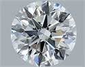 Natural Diamond 2.01 Carats, Round with Excellent Cut, G Color, VS2 Clarity and Certified by GIA