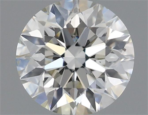 Picture of Natural Diamond 0.51 Carats, Round with Excellent Cut, H Color, VS2 Clarity and Certified by IGI