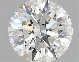 Picture of Natural Diamond 0.43 Carats, Round with Excellent Cut, H Color, IF Clarity and Certified by GIA