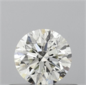 Natural Diamond 0.41 Carats, Round with Excellent Cut, I Color, SI1 Clarity and Certified by IGI