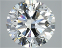 Natural Diamond 3.51 Carats, Round with Excellent Cut, G Color, VVS1 Clarity and Certified by GIA