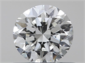 Natural Diamond 0.50 Carats, Round with Good Cut, H Color, SI1 Clarity and Certified by GIA