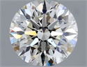 Natural Diamond 0.50 Carats, Round with Excellent Cut, I Color, SI1 Clarity and Certified by GIA