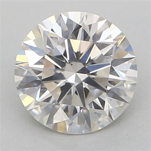 Picture of Natural Diamond 0.53 Carats, Round with Excellent Cut, H Color, SI2 Clarity and Certified by GIA