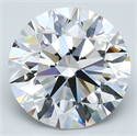 Natural Diamond 4.07 Carats, Round with Excellent Cut, D Color, SI1 Clarity and Certified by GIA