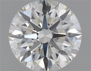 Picture of Natural Diamond 0.51 Carats, Round with Excellent Cut, J Color, SI2 Clarity and Certified by GIA