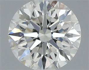 Picture of Natural Diamond 0.50 Carats, Round with Excellent Cut, J Color, VVS2 Clarity and Certified by GIA