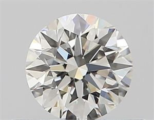 Picture of Natural Diamond 0.40 Carats, Round with Very Good Cut, I Color, VVS2 Clarity and Certified by GIA