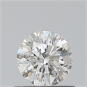 Natural Diamond 0.45 Carats, Round with Excellent Cut, H Color, SI1 Clarity and Certified by GIA