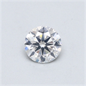 Natural Diamond 0.40 Carats, Round with Very Good Cut, F Color, SI2 Clarity and Certified by GIA