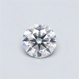 Picture of Natural Diamond 0.40 Carats, Round with Very Good Cut, F Color, SI2 Clarity and Certified by GIA