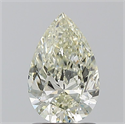 Natural Diamond 1.22 Carats, Pear with  Cut, K Color, SI2 Clarity and Certified by IGI