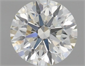 Natural Diamond 0.56 Carats, Round with Excellent Cut, I Color, VS1 Clarity and Certified by IGI