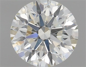 Picture of Natural Diamond 0.56 Carats, Round with Excellent Cut, I Color, VS1 Clarity and Certified by IGI