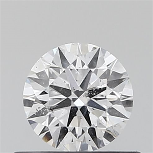 Picture of Natural Diamond 0.40 Carats, Round with Excellent Cut, E Color, SI2 Clarity and Certified by IGI