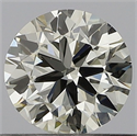 Natural Diamond 0.60 Carats, Round with Good Cut, J Color, VS1 Clarity and Certified by GIA