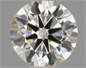 Natural Diamond 0.42 Carats, Round with Excellent Cut, H Color, VS2 Clarity and Certified by IGI